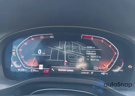 2021 BMW X4 xDrive30I z USA, uszkodzony, nr VIN 5UX2V1C08M9H06874